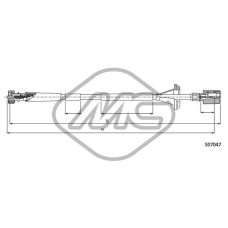 Árbol flexible del velocímetro