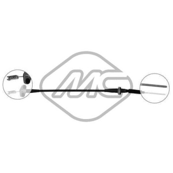 Cable de accionamiento, accionamiento del embrague - Metalcaucho 80092