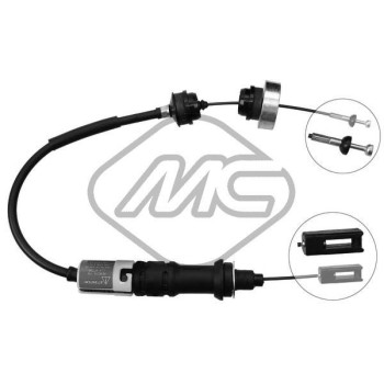 Cable de accionamiento, accionamiento del embrague - Metalcaucho 80159