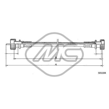 Árbol flexible del velocímetro - Metalcaucho 80465