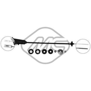 Cable de accionamiento, accionamiento del embrague - Metalcaucho 80711