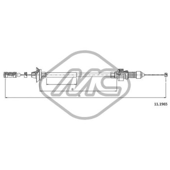 Cable del acelerador - Metalcaucho 80901