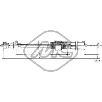 Cable del acelerador - Metalcaucho 81472