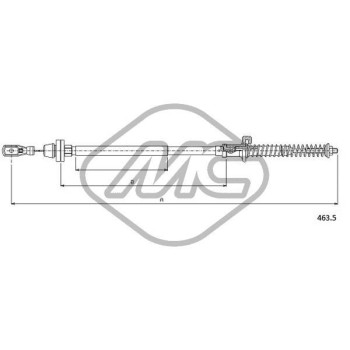 Cable del acelerador - Metalcaucho 81527