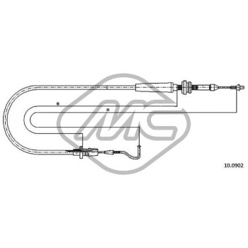 Cable del acelerador - Metalcaucho 83274
