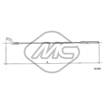 Cable del acelerador - Metalcaucho 83781