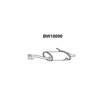 Silenciador posterior - VENEPORTE BW10090