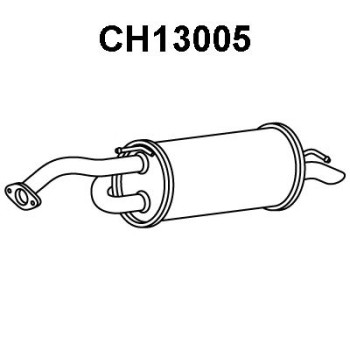 Silenciador posterior - VENEPORTE CH13005