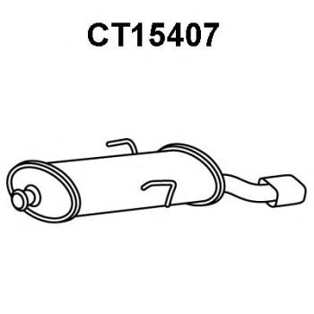 Silenciador posterior - VENEPORTE CT15407