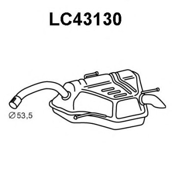 Silenciador posterior - VENEPORTE LC43130