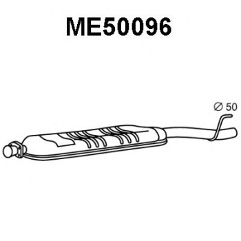 silenciador del medio - VENEPORTE ME50096