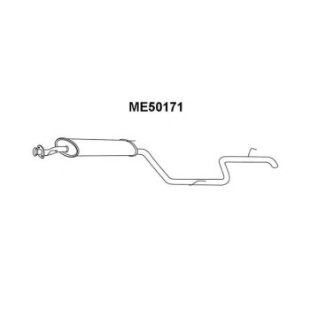 Silenciador posterior - VENEPORTE ME50171