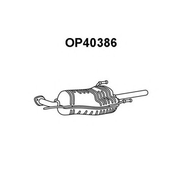 Silenciador posterior - VENEPORTE OP40386