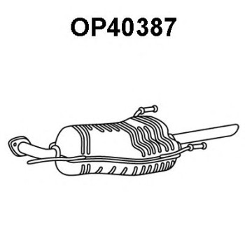 Silenciador posterior - VENEPORTE OP40387