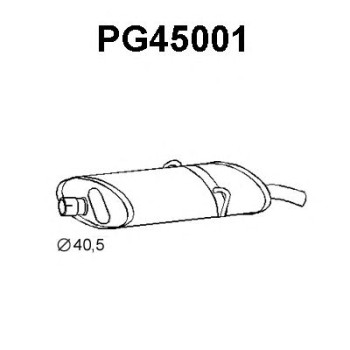 Silenciador posterior - VENEPORTE PG45001
