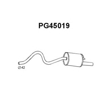 Silenciador posterior - VENEPORTE PG45019