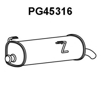 Silenciador posterior - VENEPORTE PG45316