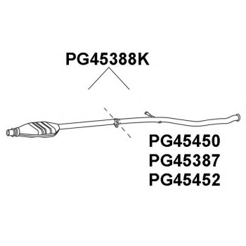 Tubo reparación, catalizador - VENEPORTE PG45387