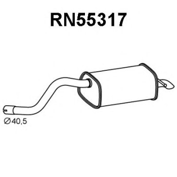 Silenciador posterior - VENEPORTE RN55317