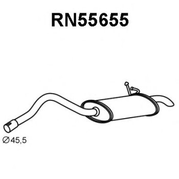 Silenciador posterior - VENEPORTE RN55655