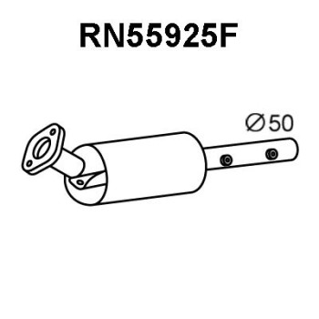 Filtro hollín/partículas, sistema escape - VENEPORTE RN55925F