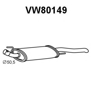 Silenciador posterior - VENEPORTE VW80149