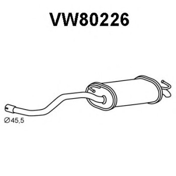 Silenciador posterior - VENEPORTE VW80226