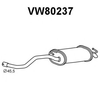 Silenciador posterior - VENEPORTE VW80237