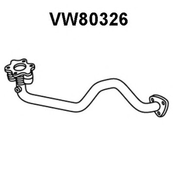 Tubo de escape - VENEPORTE VW80326
