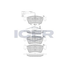 Juego de pastillas de freno Juego de pastillas de freno