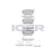 Juego de pastillas de freno - ANDEL-181810-203