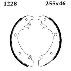 Juego de zapatas de frenos - ANDEL-A1228 Juego de zapatas de frenos - ANDEL-A1228