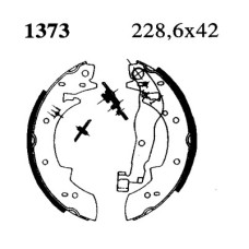 Juego de zapatas de frenos - ANDEL-A1373 Juego de zapatas de frenos - ANDEL-A1373