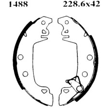 Juego de zapatas de frenos - ANDEL-A1488 Juego de zapatas de frenos - ANDEL-A1488