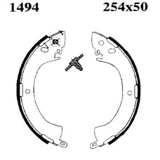 Juego de zapatas de frenos - ANDEL-A1494