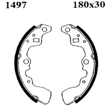 Juego de zapatas de frenos - ANDEL-A1497 Juego de zapatas de frenos - ANDEL-A1497