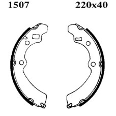 Juego de zapatas de frenos - ANDEL-A1507 Juego de zapatas de frenos - ANDEL-A1507