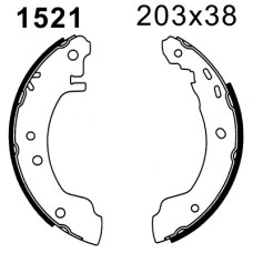 Juego de zapatas de frenos - ANDEL-A1521 Juego de zapatas de frenos - ANDEL-A1521
