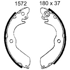 Juego de zapatas de frenos - ANDEL-A1572