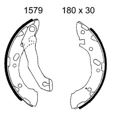 Juego de zapatas de frenos - ANDEL-A1579