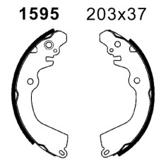 Juego de zapatas de frenos - ANDEL-A1595