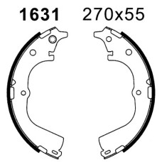 Juego de zapatas de frenos - ANDEL-A1631 Juego de zapatas de frenos - ANDEL-A1631