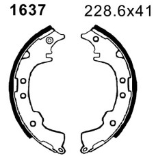 Juego de zapatas de frenos - ANDEL-A1637 Juego de zapatas de frenos - ANDEL-A1637