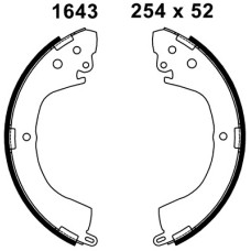 Juego de zapatas de frenos - ANDEL-A1643 Juego de zapatas de frenos - ANDEL-A1643