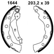 Juego de zapatas de frenos - ANDEL-A1644 Juego de zapatas de frenos - ANDEL-A1644