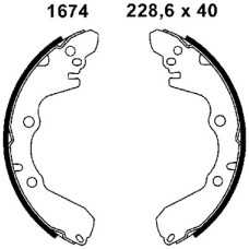 Juego de zapatas de frenos - ANDEL-A1674 Juego de zapatas de frenos - ANDEL-A1674