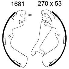 Juego de zapatas de frenos - ANDEL-A1681