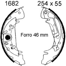 Juego de zapatas de frenos - ANDEL-A1682 Juego de zapatas de frenos - ANDEL-A1682