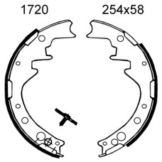 Juego de zapatas de frenos - ANDEL-A1720 Juego de zapatas de frenos - ANDEL-A1720