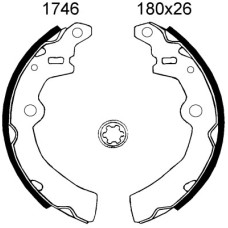 Juego de zapatas de frenos - ANDEL-A1746